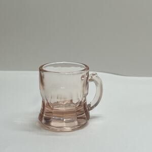 pink mini glass beer mug shot glass toothpick holder bar accessory depression gl